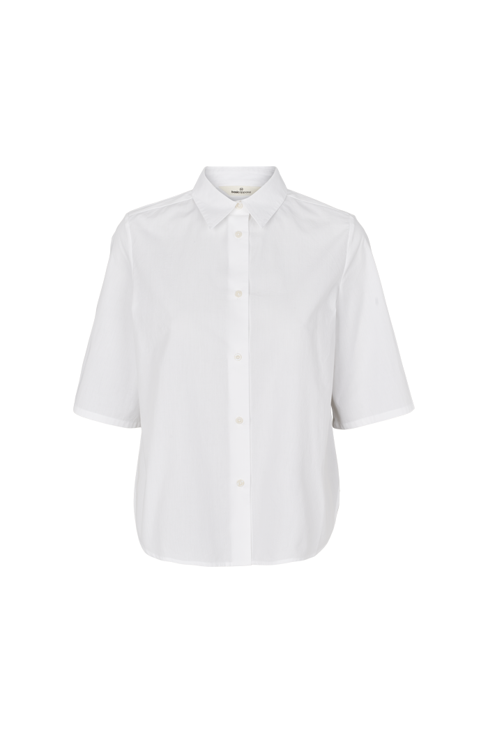 Basic Apparel Silje SS Shirt Skjorter 423 Bright White